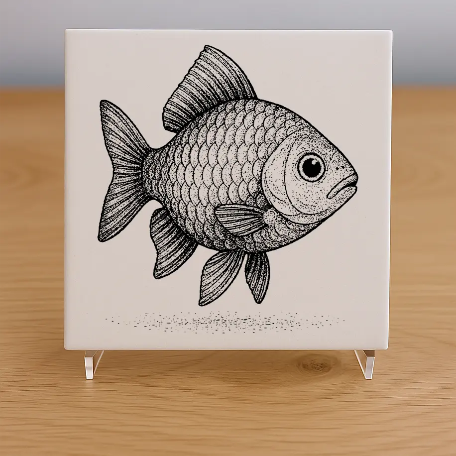 Fish Tile Coaster