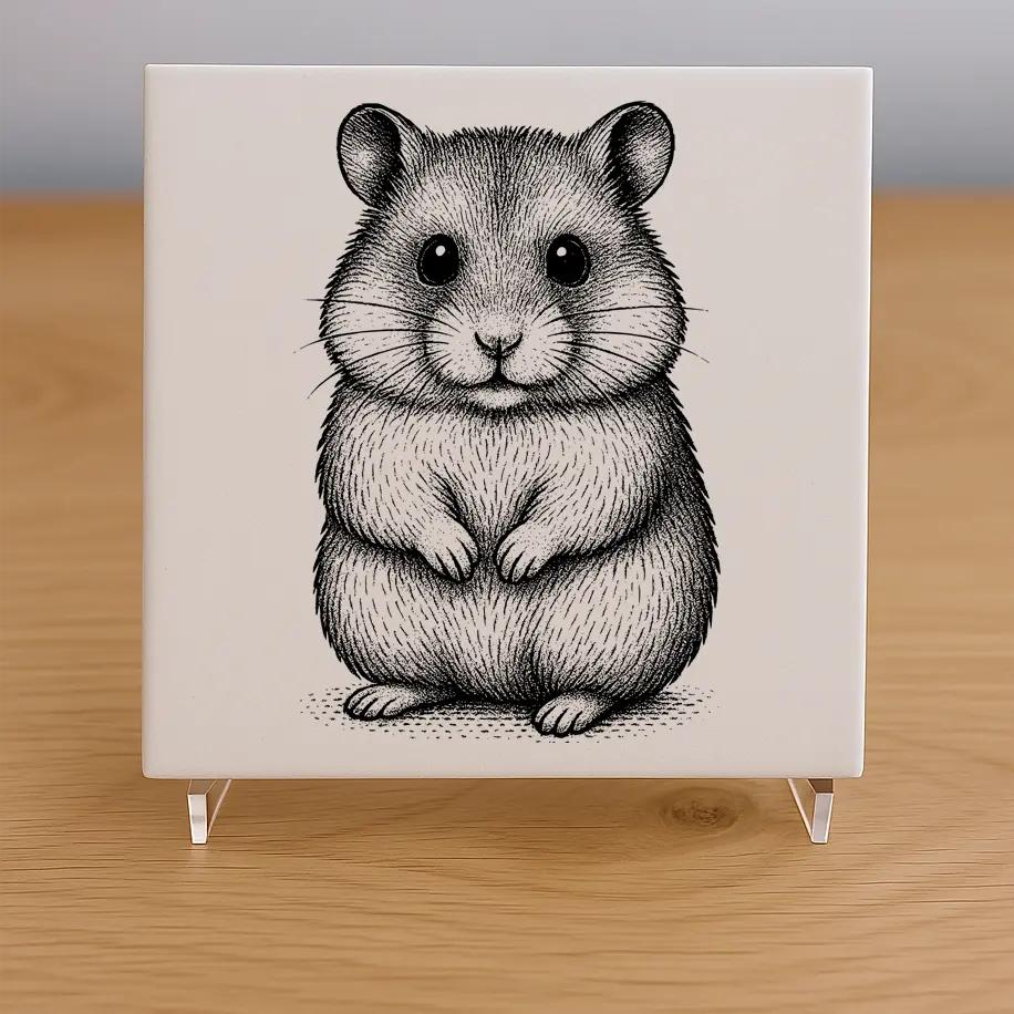 Hamster Tile Coaster