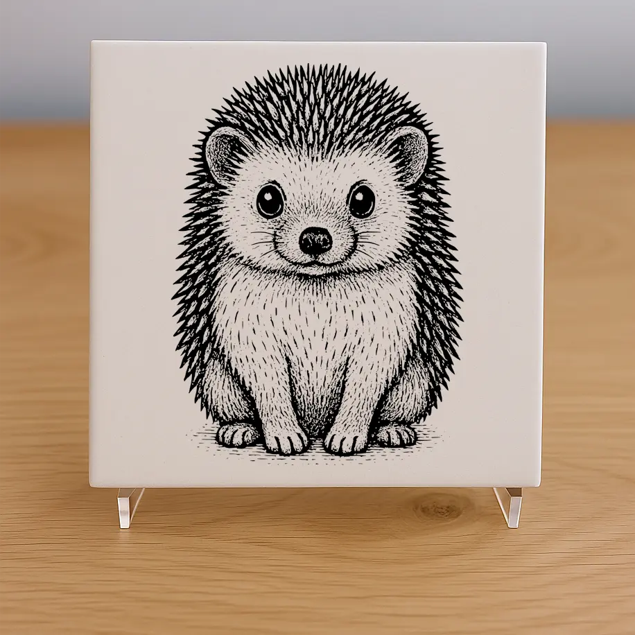 Hedgehog Tile Coaster