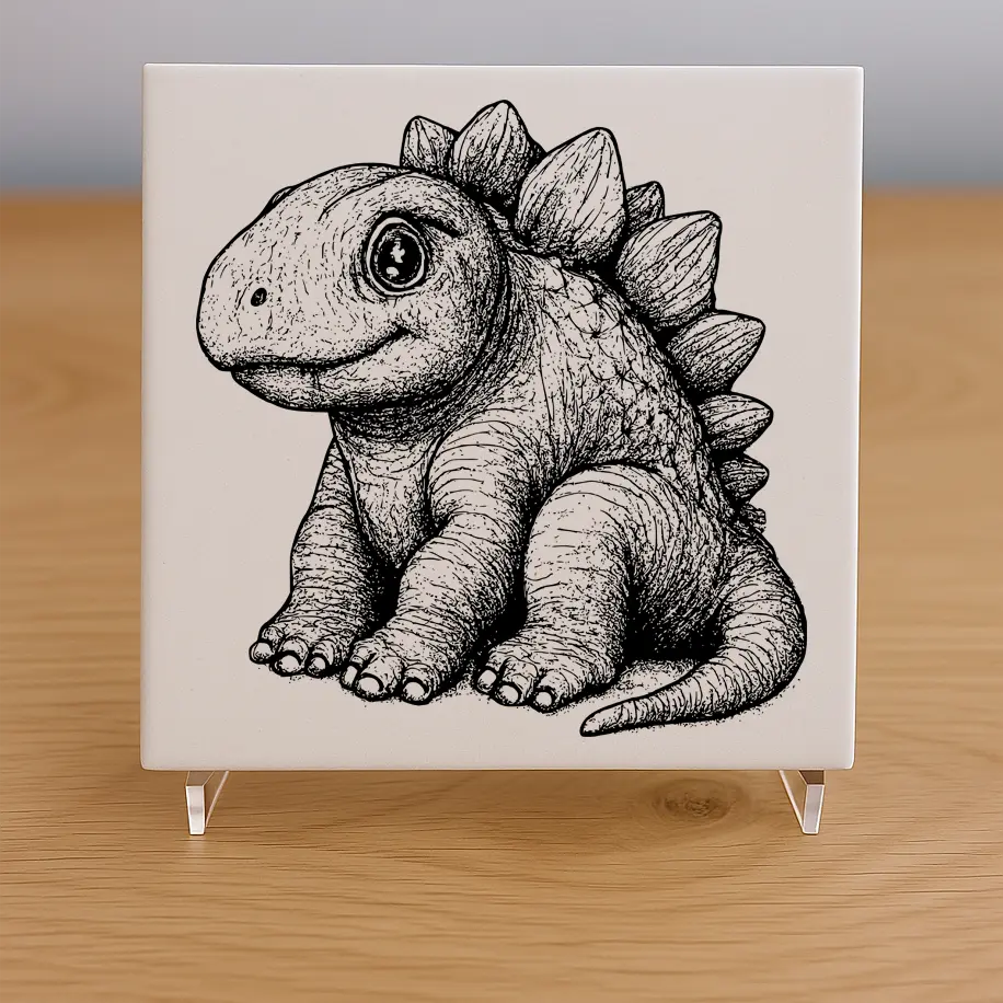 Stegosaurus Tile Coaster