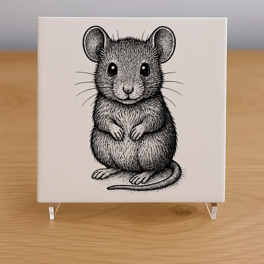 Mouse Tile Coaster