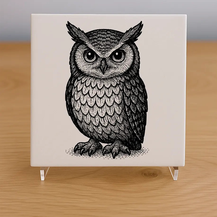 Owl Tile Coaster