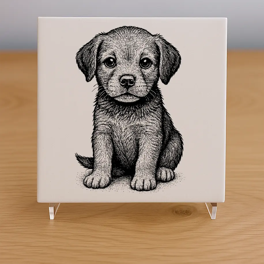 Puppy Tile Coaster