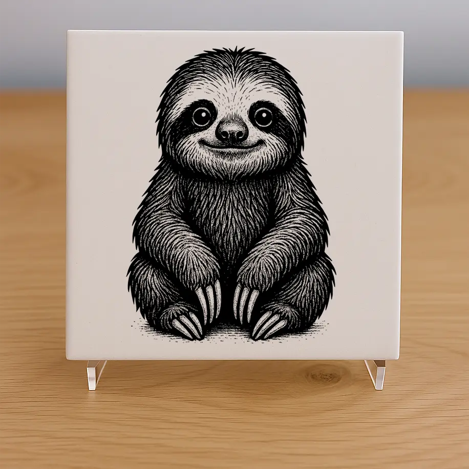 Sloth Tile Coaster