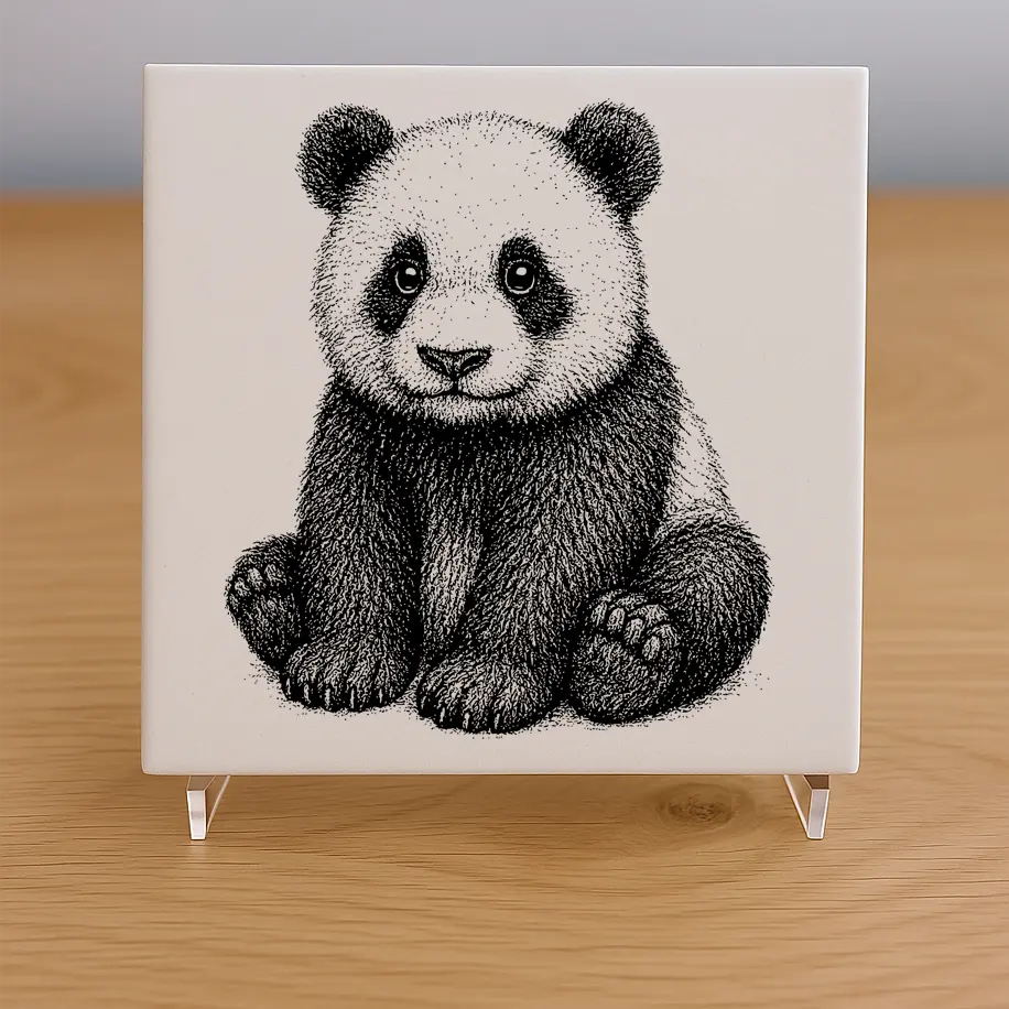 Panda Tile Coaster