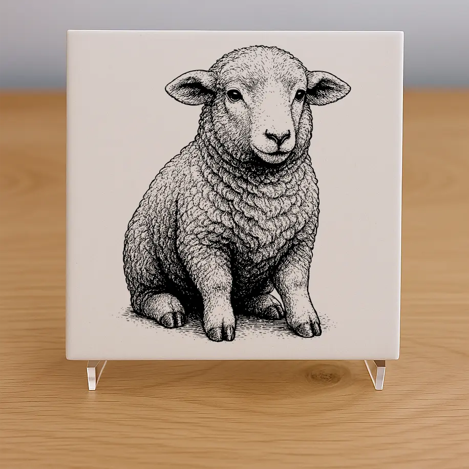 Sheep Tile Coaster