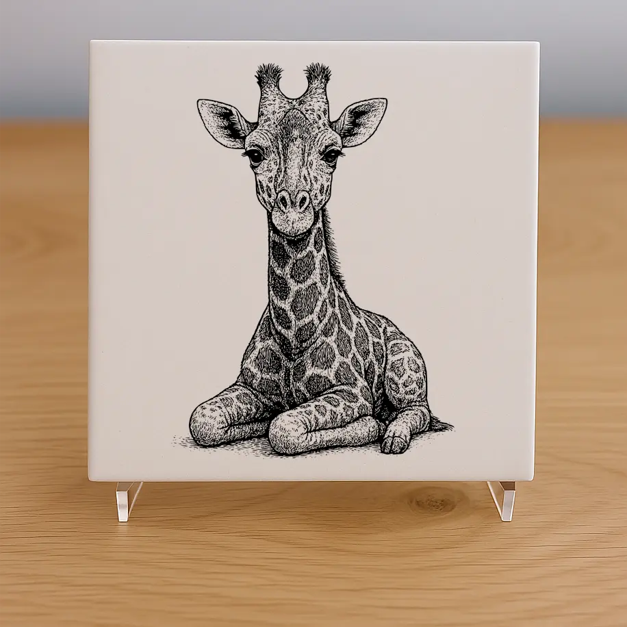 Giraffe Tile Coaster