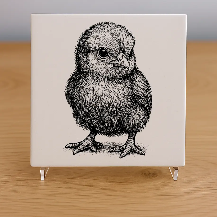 Chick Tile Coaster