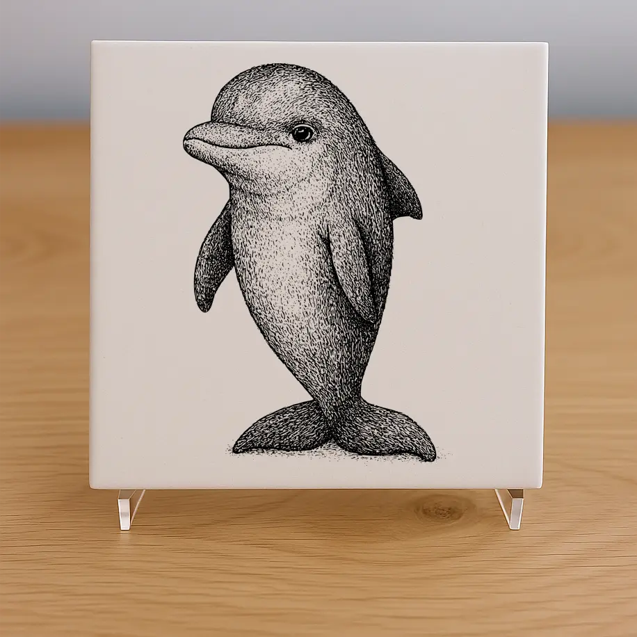 Dolphin Tile Coaster