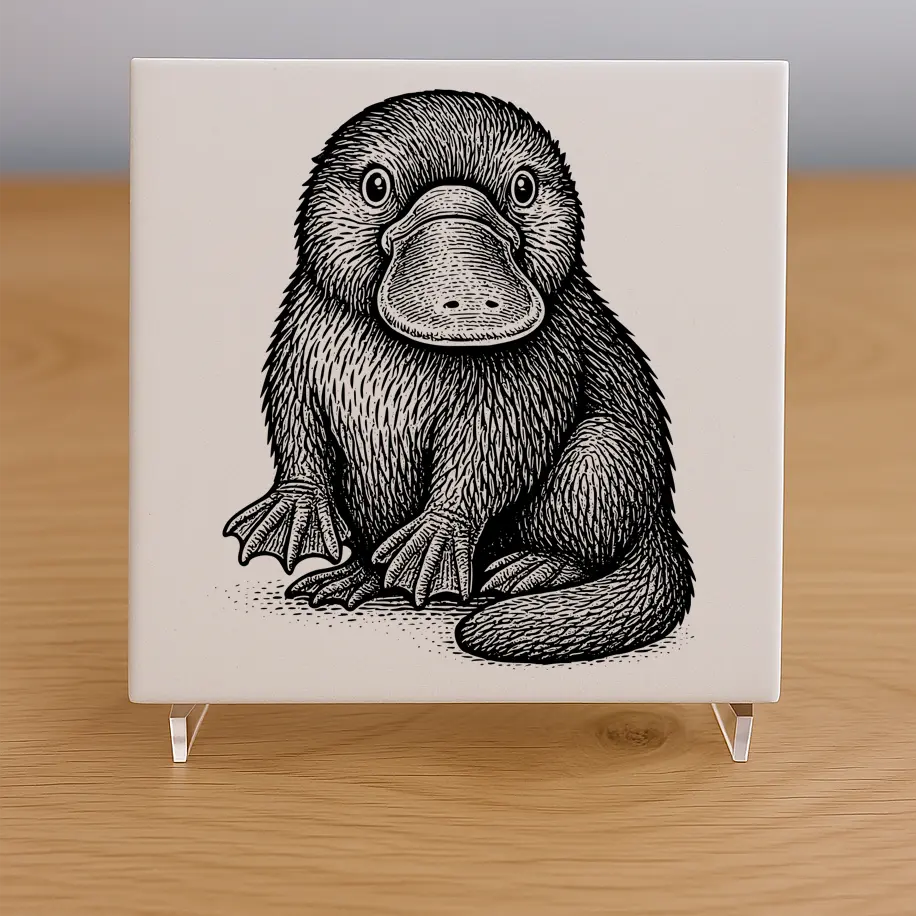 Platypus Tile Coaster