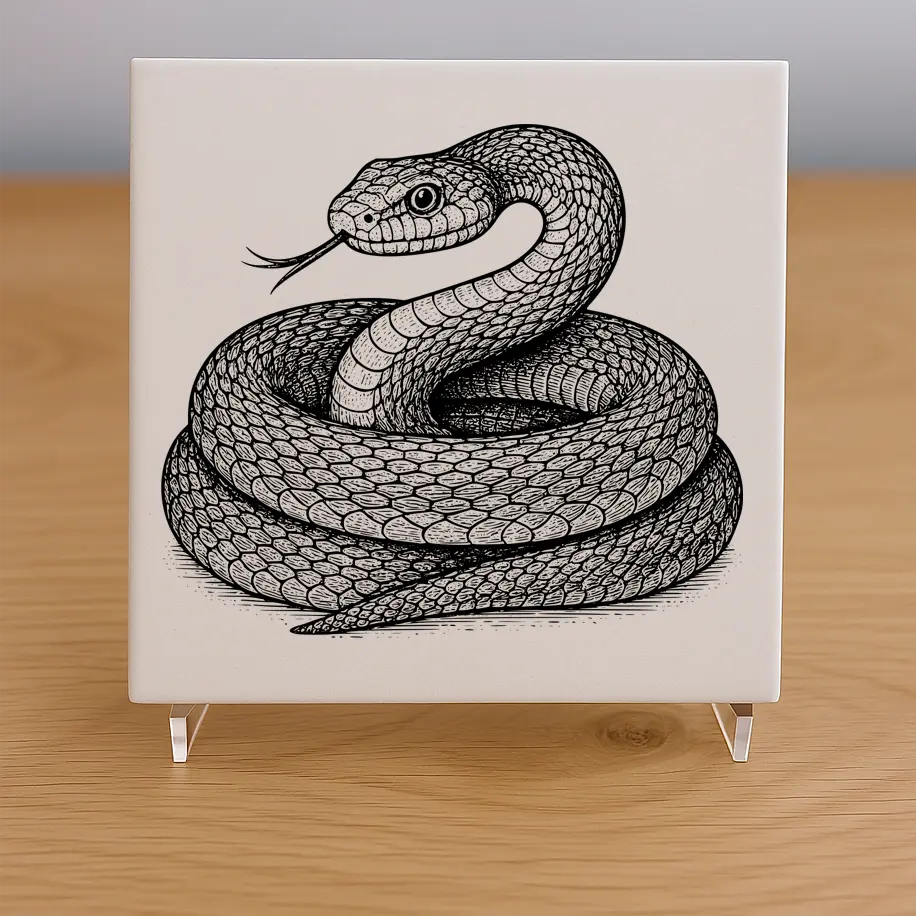 Snake Tile Coaster