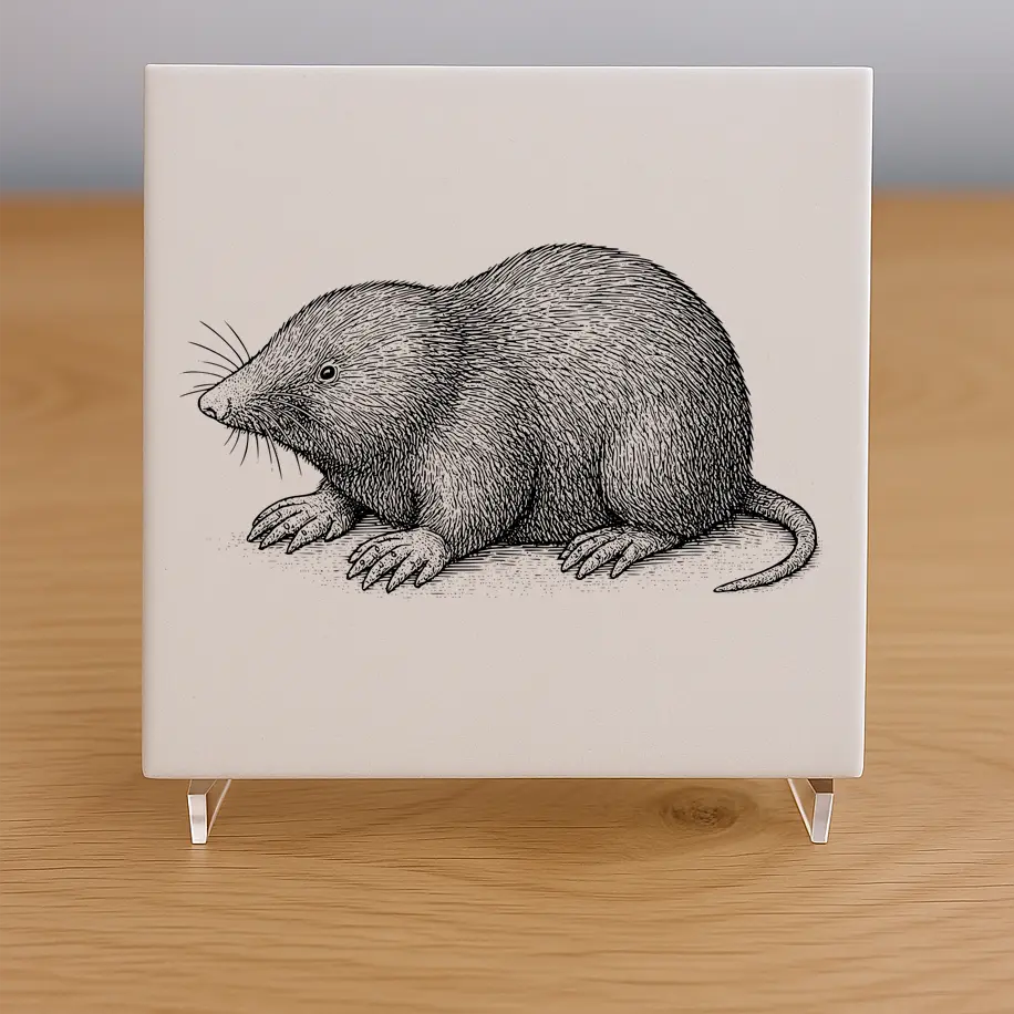 Mole Tile Coaster