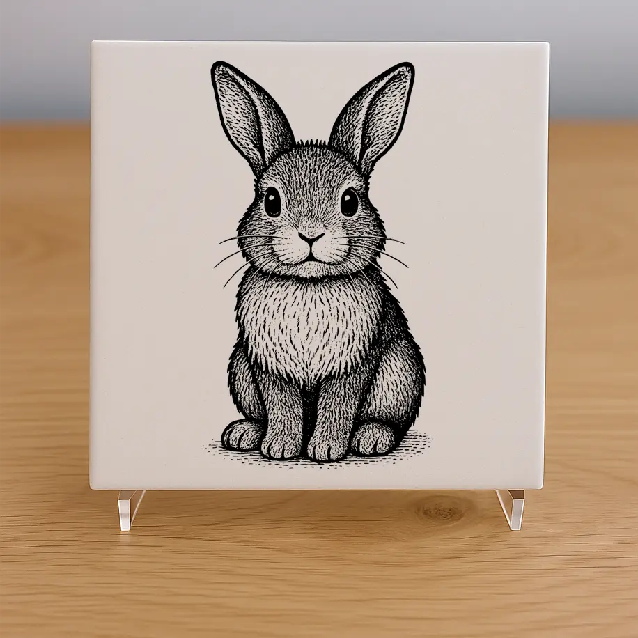 Bunny Tile Coaster