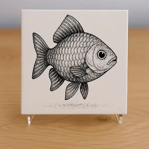 Fish Tile Coaster
