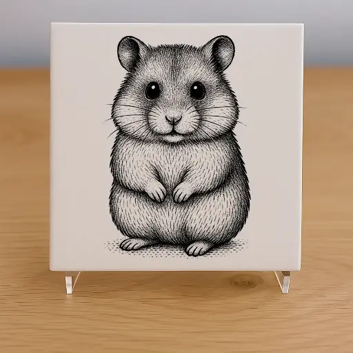 Hamster Tile Coaster