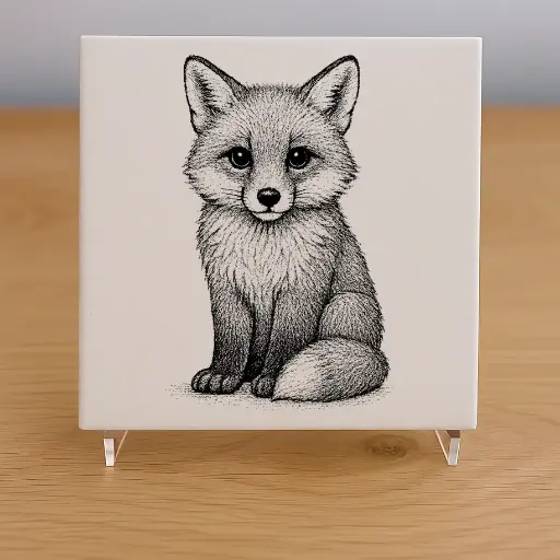 Fox Tile Coaster