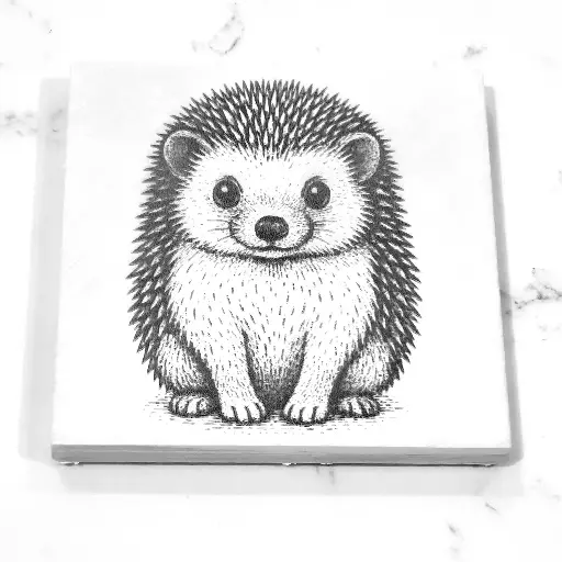 Hedgehog Tile Coaster