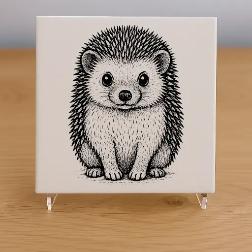 Hedgehog Tile Coaster