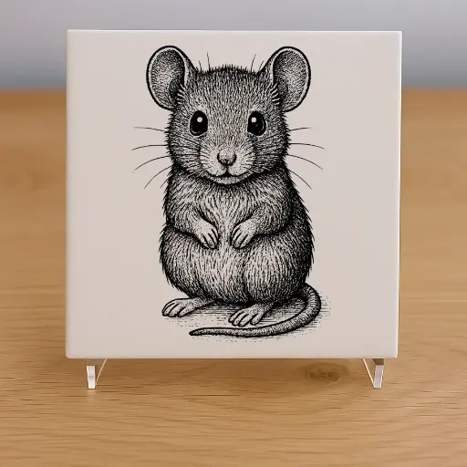 Mouse Tile Coaster