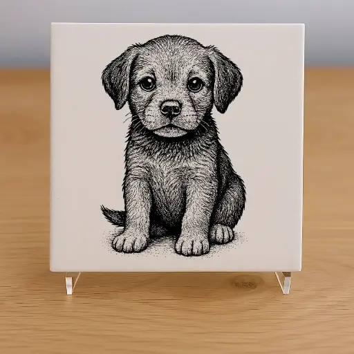 Puppy Tile Coaster