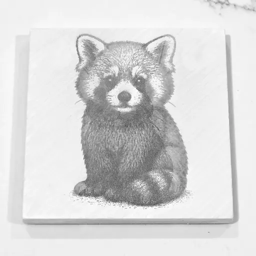 Red Panda Tile Coaster