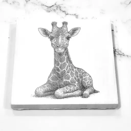 Giraffe Tile Coaster