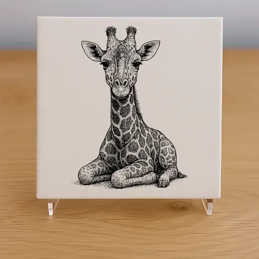 Giraffe Tile Coaster