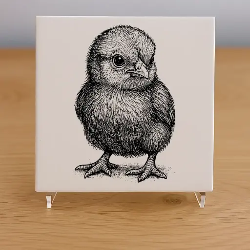 Chick Tile Coaster