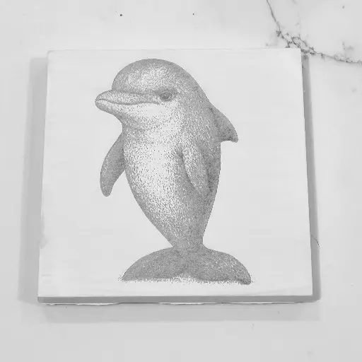 Dolphin Tile Coaster