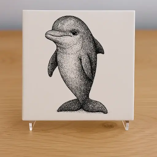 Dolphin Tile Coaster