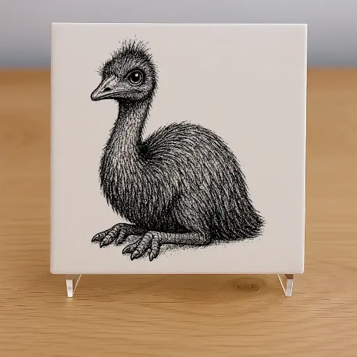 Emu Tile Coaster