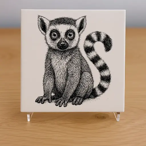 Lemur Tile Coaster