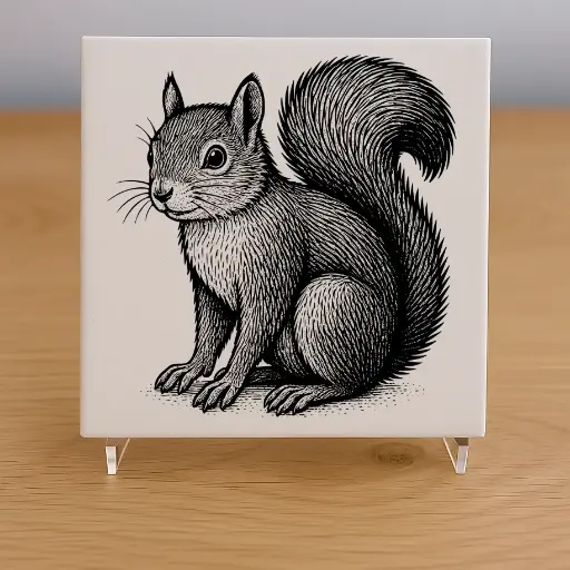 Squirrel Tile Coaster