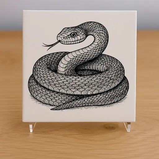 Snake Tile Coaster