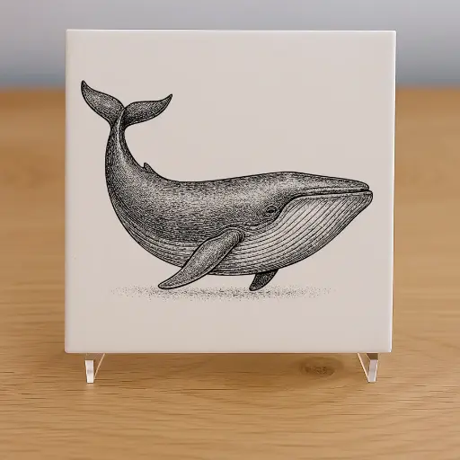 Whale Koala Tile Coaster