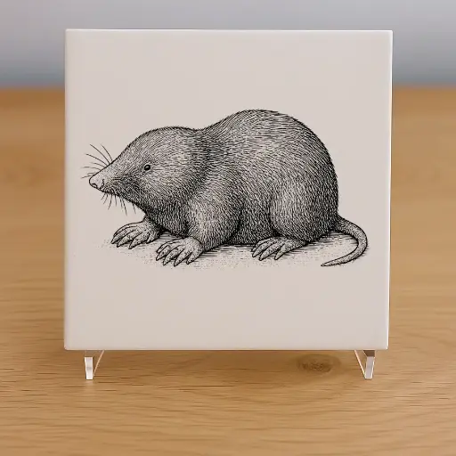 Mole Tile Coaster